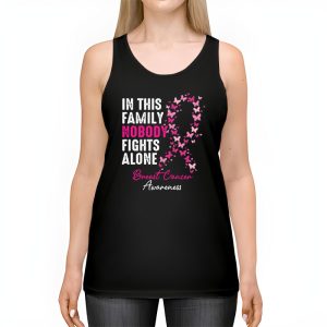 In This Family Nobody Fights Alone Breast Cancer Awareness Tank Top 2