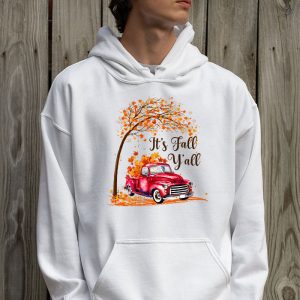 Its Fall Yall Pumpkin Truck Autumn Tree Hello Fall Hoodie 2 1