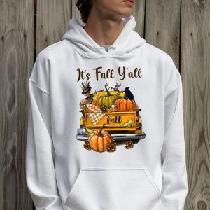 Its Fall Yall Pumpkin Truck Autumn Tree Hello Fall Hoodie 2 4