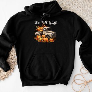 Funny Thanksgiving Shirt It’s Fall Y’all Pumpkin Truck Autumn Tree Hello Fall Hoodie