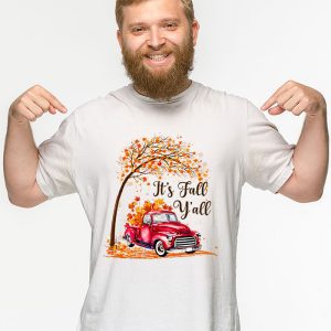 Its Fall Yall Pumpkin Truck Autumn Tree Hello Fall T Shirt 3 1