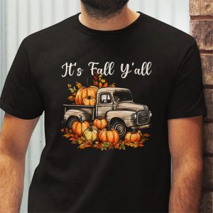 Its Fall Yall Pumpkin Truck Autumn Tree Hello Fall T Shirt 3