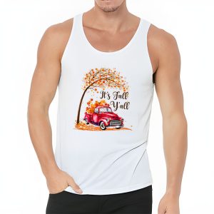 Its Fall Yall Pumpkin Truck Autumn Tree Hello Fall Tank Top 3 1