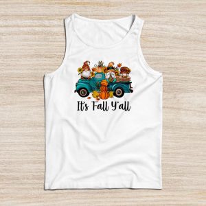 Funny Thanksgiving Shirt It’s Fall Y’all Pumpkin Truck Autumn Tree Hello Fall Tank Top