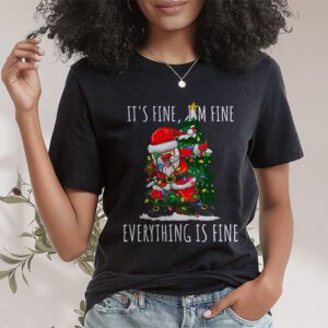 Its Fine Im Fine Everything Is Fine Christmas Santa Kids T Shirt 1 1