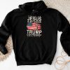 Jesus Is My Savior Trump Is My President American Flag Hoodie