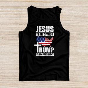 American Flag Shirts Jesus Is My Savior Trump Is My President Special Tank Top