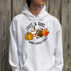 Just A Girl Who Loves Fall Pumpin Spice Latte Cute Autumn Hoodie 2 3