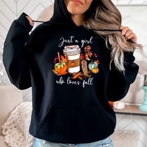 Just A Girl Who Loves Fall Pumpin Spice Latte Cute Autumn Hoodie 2