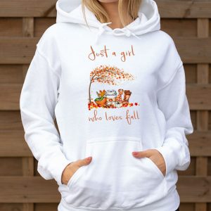 Just A Girl Who Loves Fall Pumpin Spice Latte Cute Autumn Hoodie 3 4