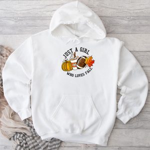 Just A Girl Who Loves Fall Pumpin Spice Latte Cute Autumn Hoodie