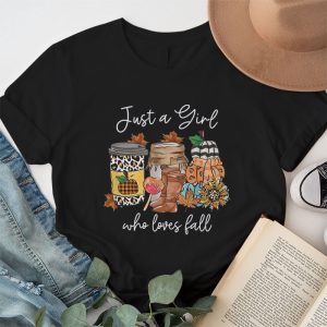 Just A Girl Who Loves Fall Pumpin Spice Latte Cute Autumn T Shirt 1 1