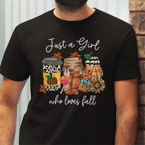 Just A Girl Who Loves Fall Pumpin Spice Latte Cute Autumn T Shirt 3 1