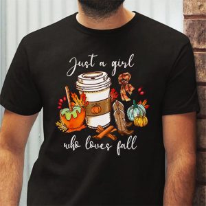Just A Girl Who Loves Fall Pumpin Spice Latte Cute Autumn T Shirt 3