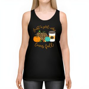 Just A Girl Who Loves Fall Pumpin Spice Latte Cute Autumn Tank Top 2 5