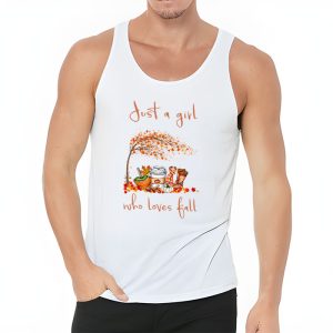 Just A Girl Who Loves Fall Pumpin Spice Latte Cute Autumn Tank Top 3 4