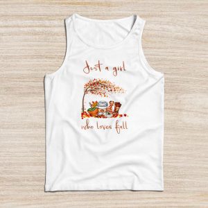 Thanksgiving Shirt Ideas Just A Girl Who Loves Fall Pumpkin Spice Latte Perfect Tank Top