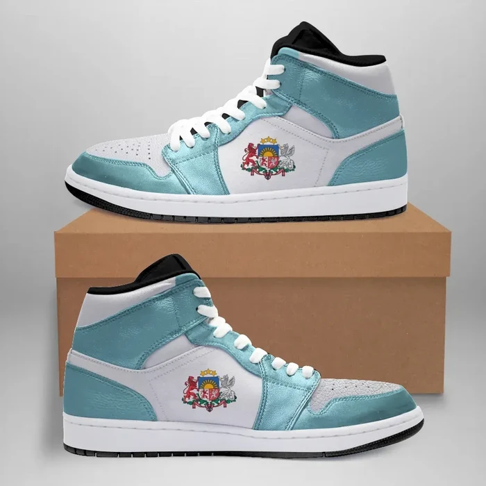 Latvia High Sneakers Air Jordan 1 - Turbo Green JD1 Shoes