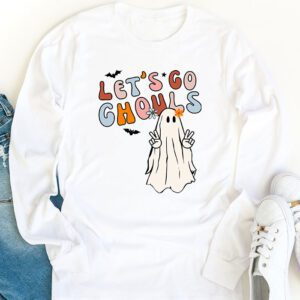 Lets Go Ghouls Ghost Funny Halloween Costume Kid Girl Women Longsleeve Tee 1 4