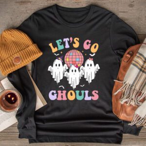 Let’s Go Ghouls Ghost Funny Halloween Shirts Kid Girl Women Longsleeve Tee