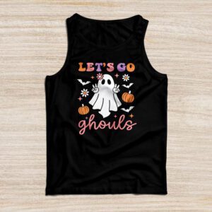 Let's Go Ghouls Ghost Funny Halloween Costume Kid Girl Women Tank Top