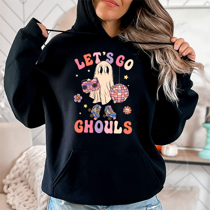 Lets-Go-Ghouls-Halloween-Ghost-Outfit-Costume-Retro-Groovy-Hoodie-2 Lets Go Ghouls Halloween Ghost Outfit Costume Retro Groovy Hoodie 2 1