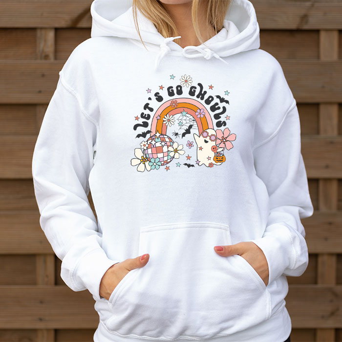 Lets-Go-Ghouls-Halloween-Ghost-Outfit-Costume-Retro-Groovy-Hoodie-3 Lets Go Ghouls Halloween Ghost Outfit Costume Retro Groovy Hoodie 3