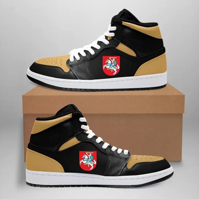 Lithuania High Sneakers Air Jordan 1 - Retro Gold Toe (Version 2.0) JD1 Shoes