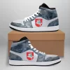Lithuania High Sneakers Air Jordan 1 - Washed Denim JD1 Shoes