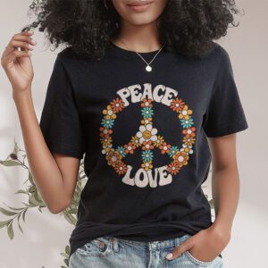 Love Peace Sign 60s 70s Costume Party Outfit Groovy Hippie T Shirt 1 1