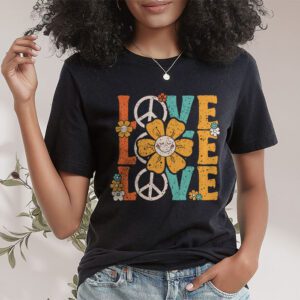 Love Peace Sign 60s 70s Costume Party Outfit Groovy Hippie T Shirt 1 2