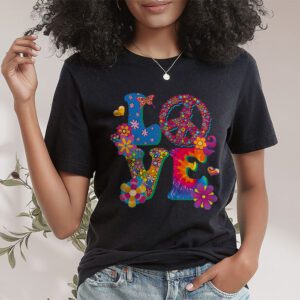 Love Peace Sign 60s 70s Costume Party Outfit Groovy Hippie T Shirt 1 4