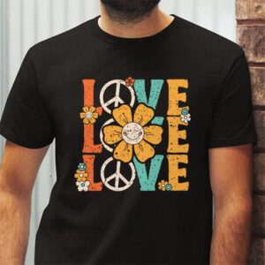 Love Peace Sign 60s 70s Costume Party Outfit Groovy Hippie T Shirt 2 2