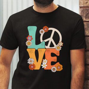 Love Peace Sign 60s 70s Costume Party Outfit Groovy Hippie T Shirt 2 3
