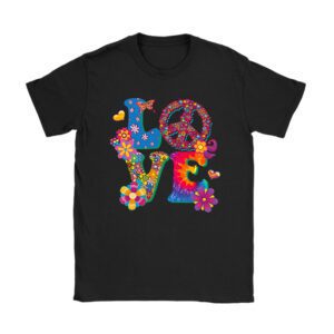 Love Peace Sign 60's 70's Costume Party Outfit Groovy Hippie T-Shirt