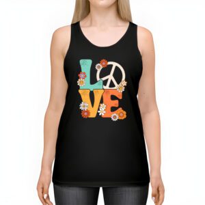 Love Peace Sign 60s 70s Costume Party Outfit Groovy Hippie Tank Top 2 3