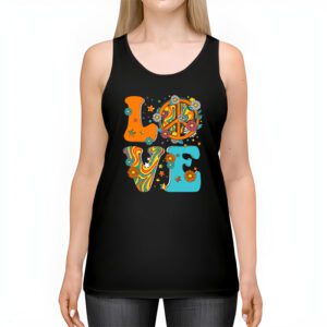 Love Peace Sign 60s 70s Costume Party Outfit Groovy Hippie Tank Top 2
