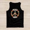 Love Peace Sign 60's 70's Costume Party Outfit Groovy Hippie Tank Top