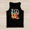 Love Peace Sign 60's 70's Costume Party Outfit Groovy Hippie Tank Top
