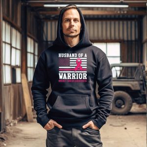Mens Husband Of A Warrior Breast Cancer Awareness Hoodie 3 2