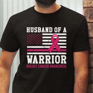 Mens Husband Of A Warrior Breast Cancer Awareness T Shirt 3 2