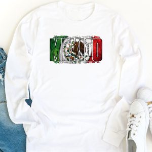 Mexican Independence Day Mexico Flag Eagle Men Women Kids Longsleeve Tee 1 2