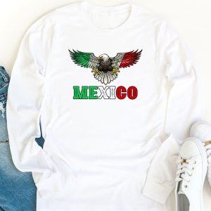 Mexican Independence Day Mexico Flag Eagle Men Women Kids Longsleeve Tee 1 3