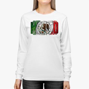 Mexican Independence Day Mexico Flag Eagle Men Women Kids Longsleeve Tee 2 2