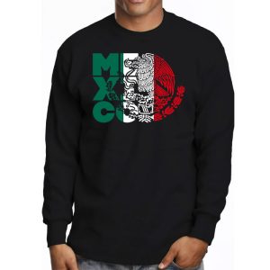 Mexican Independence Day Mexico Flag Eagle Men Women Kids Longsleeve Tee 3 1