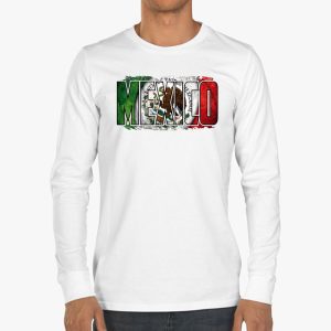 Mexican Independence Day Mexico Flag Eagle Men Women Kids Longsleeve Tee 3 2