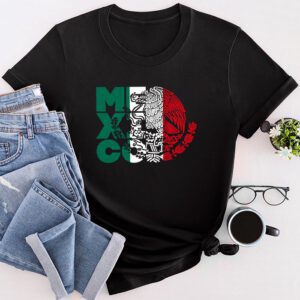 Mexican Independence Day Mexico Flag Eagle Men Women Kids T-Shirt