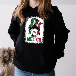 Mexican Independence Funny Viva Mexico Messy Bun Hair Hoodie 3 1