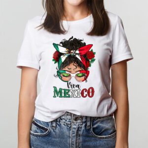 Mexican Independence Funny Viva Mexico Messy Bun Hair T Shirt 3 3