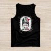 Mexican Independence Funny Viva Mexico Messy Bun Hair Tank Top